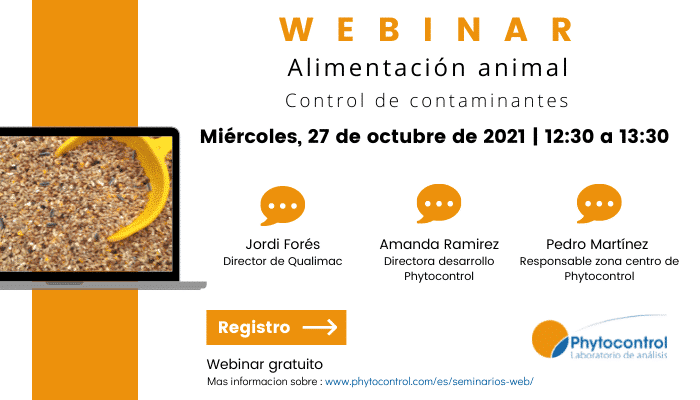 Webinar sobre Alimentación animal: control de contaminantes