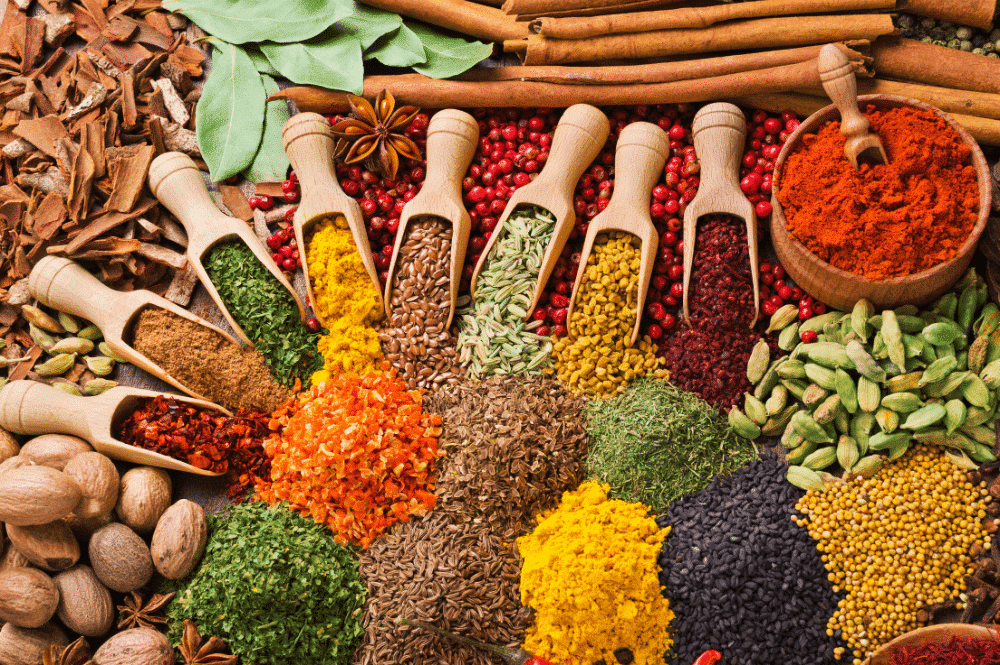 Spices, teas, herbal infusions